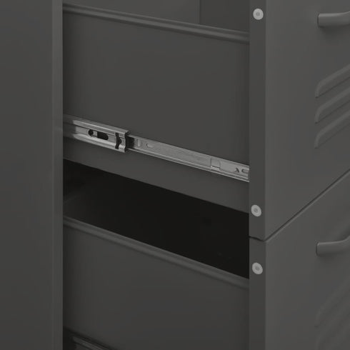 Lady Jillian -  Drawer Cabinet Anthracite 80x35x101,5 cm Steel